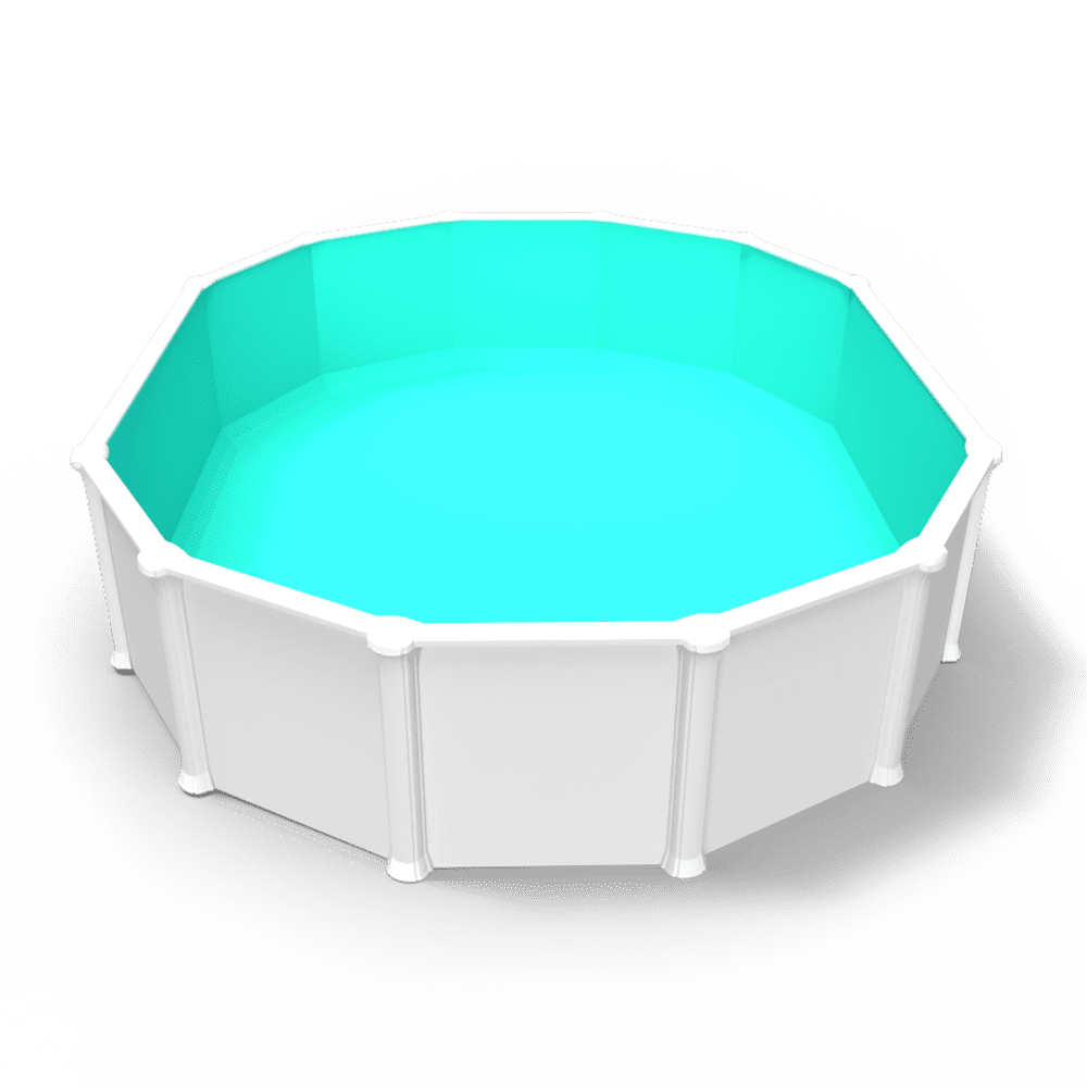 Cabana Boy Overlap Pool Liner in an Oval Above Ground Swimming Pool