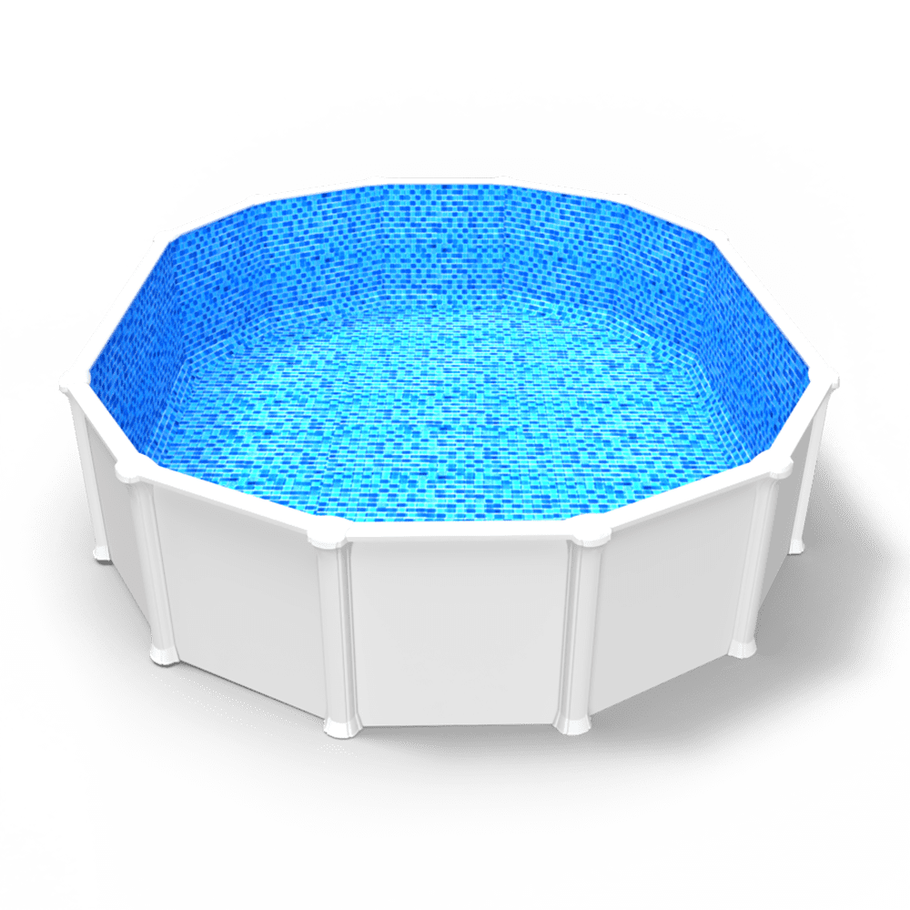 Royale Abyss Overlap Pool Liner in an Oval Above Ground Swimming Pool