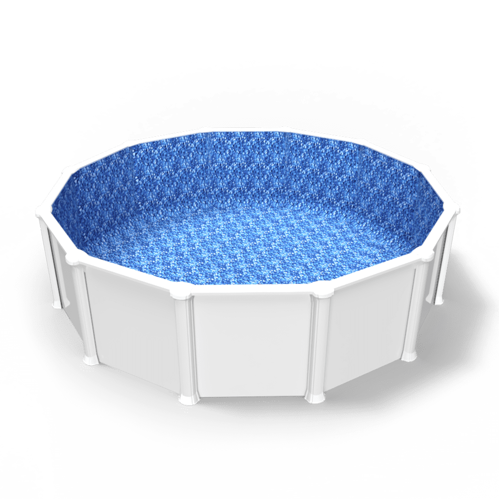Stoney Creek Overlap Pool Liner in a Round Above Ground Pool