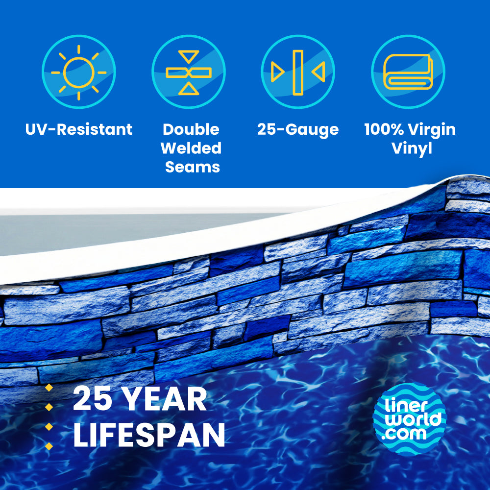 18'x33' Oval Above Ground Pool Liner - LinerWorld