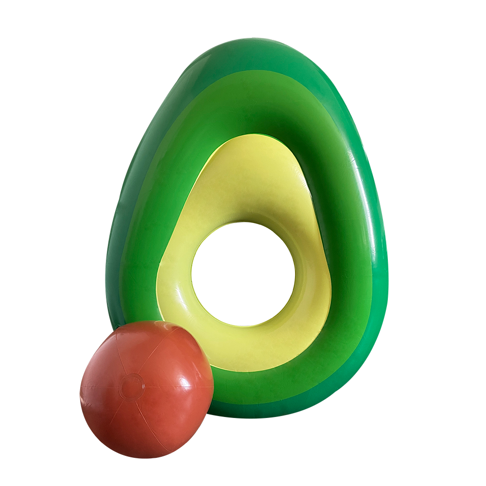Giant Avocado Float with Beach Ball