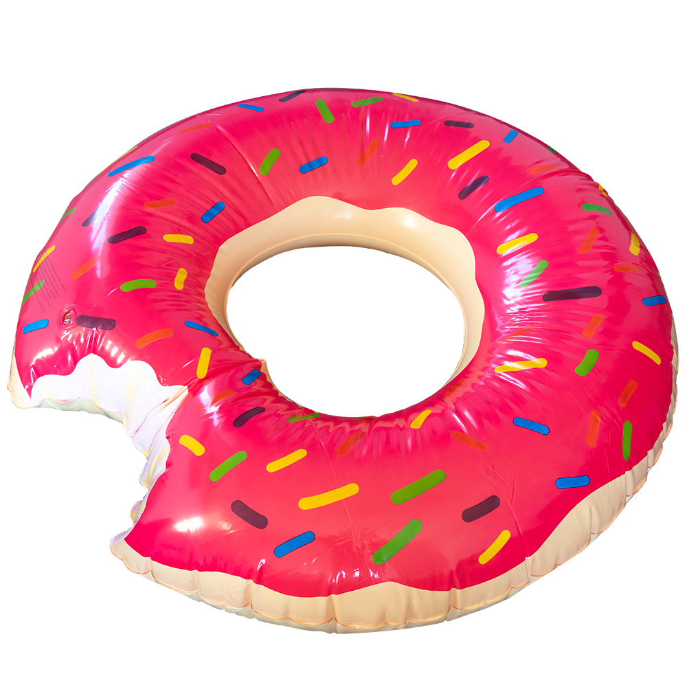 Strawberry Donut Pool Float LinerWorld