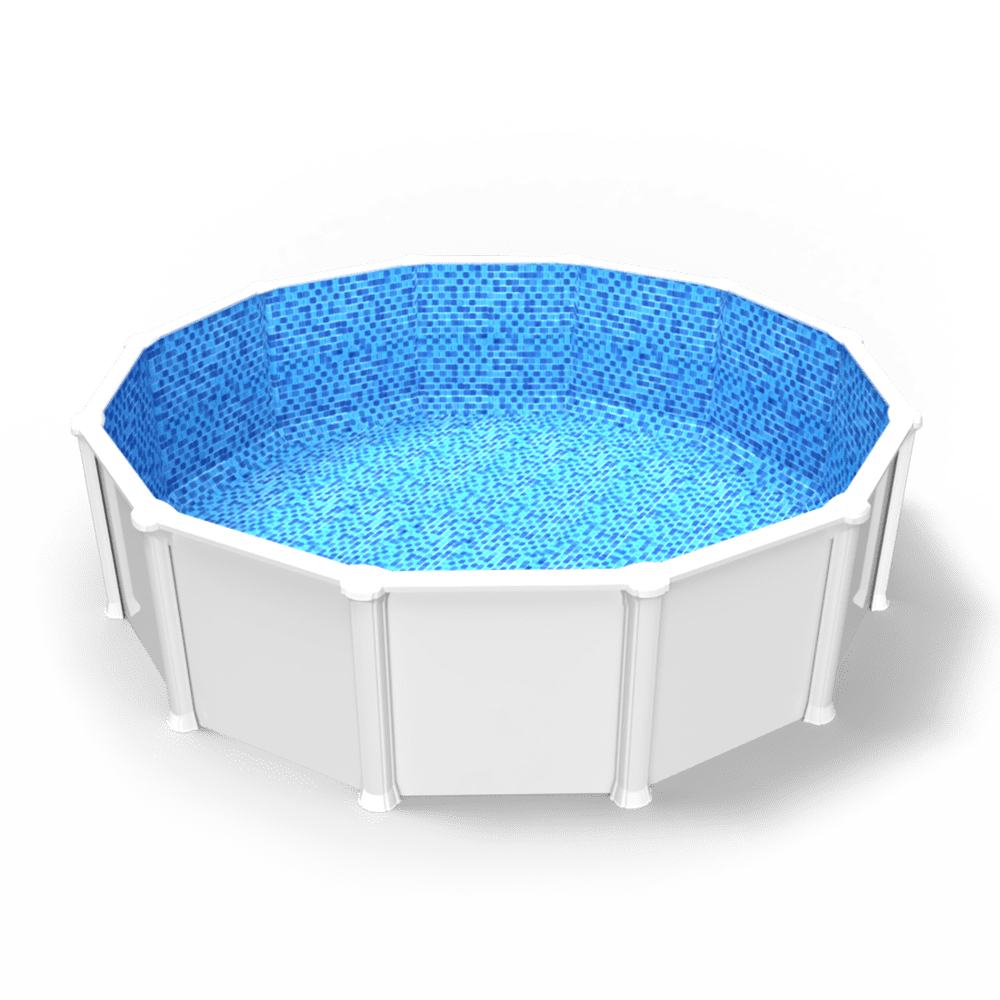 Royale Abyss Overlap Pool Liner in a Round Above Ground Swimming Pool
