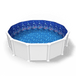 Shark Nation Beaded Pool Liner in a Round Above Ground Swimming Pool