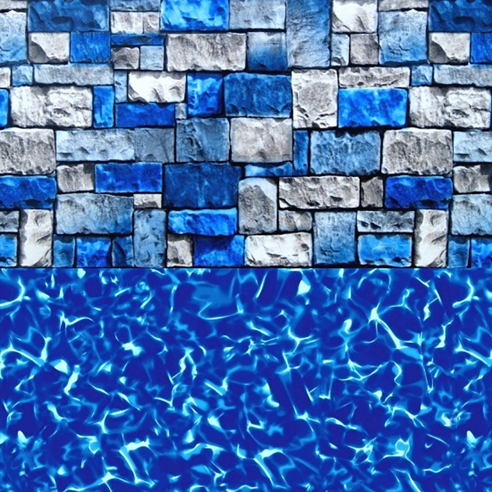 Tahoe Valley Beaded Pool Liner with a Stone Pattern