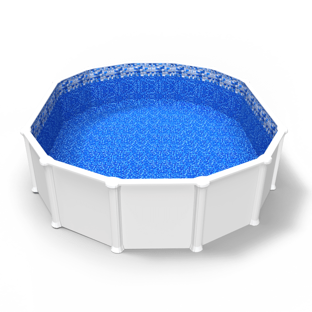 Tahoe Valley Beaded Pool Liner in an Oval Above Ground Swimming Pool