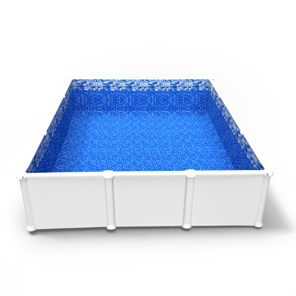 Tahoe Valley Beaded Pool Liner in a Rectangle Above Ground Swimming Pool